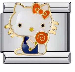 Charm Italiano Hello Kitty con Paleta Plateado