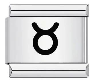 Charm Italiano Signo Tauro Plateado