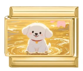Charm Italiano Perrito Dorado