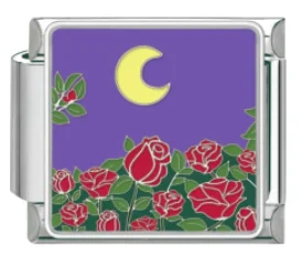 Charm Italiano Noche de Rosas Plateado