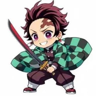Charm Italiano Tanjiro Kamado Plateado