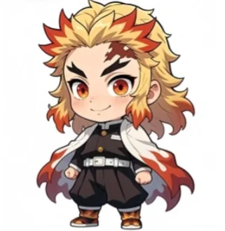 Charm Italiano Kyojuro Rengoku Plateado