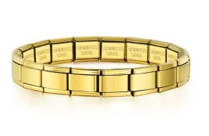 Brazalete Italiano de Eslabones Dorado
