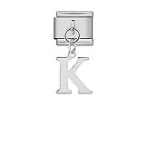 Charm Italiano Letra K Colgante Plateado