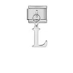 Charm Italiano Letra L Colgante Plateado