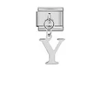 Charm Italiano Letra Y Colgante Plateado