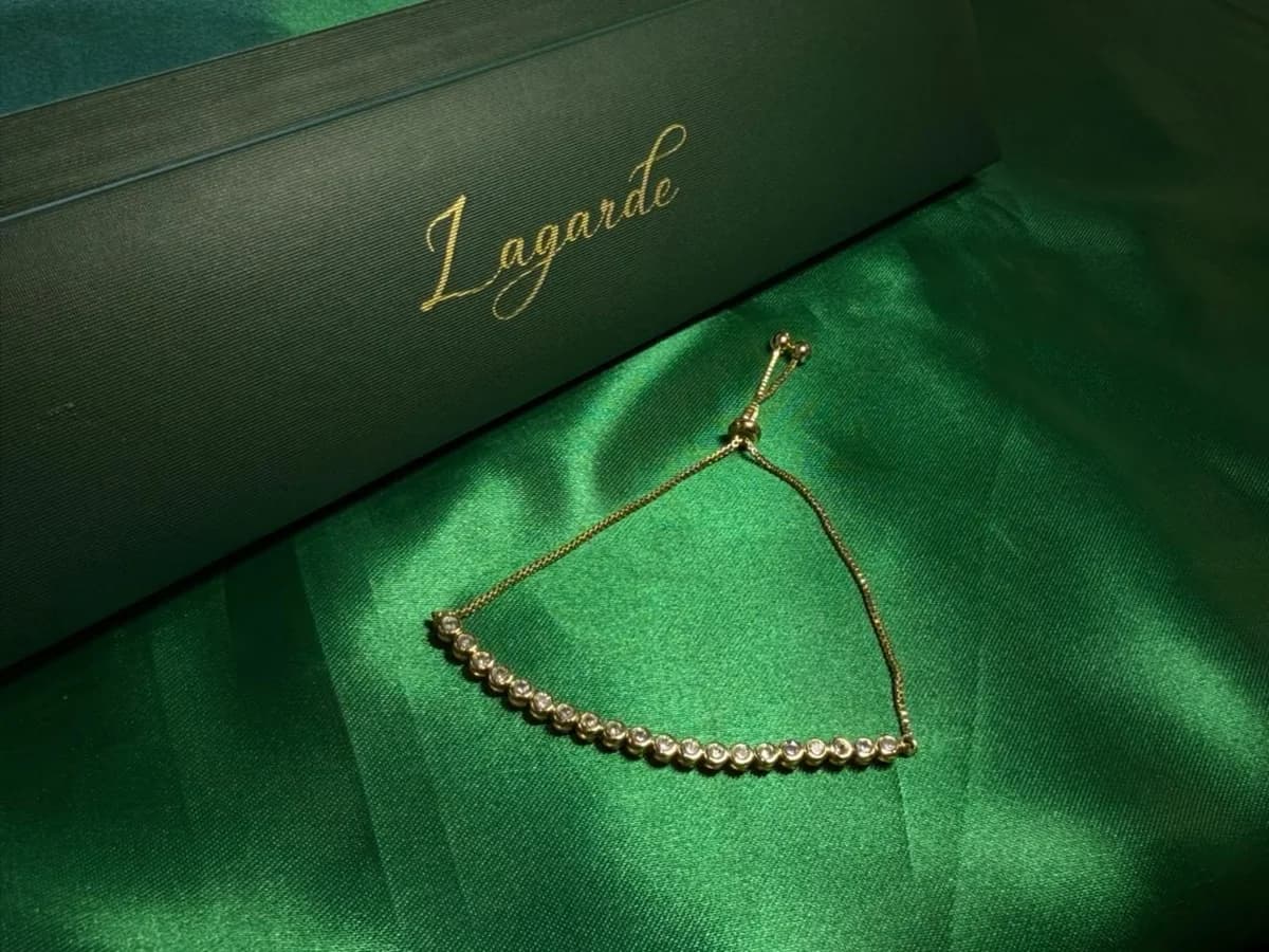 Pulsera Media Tennis con Circonias en Chapa de Oro 18k